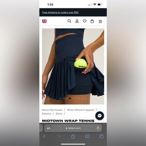 Midtown wrap tennis skirt